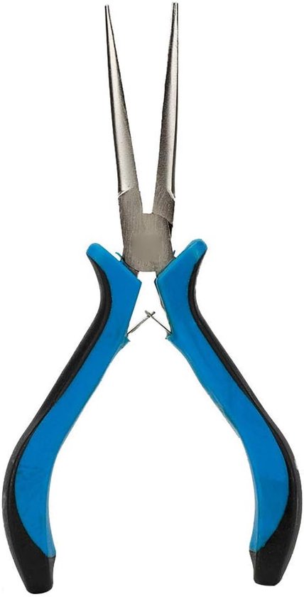 Tang, Punttang, 6 Inch Precisietang Met Extra Lange Taps Toelopende En Niet-gekartelde Kaken Voor Sieradenreparatie, Draadwikkeling, Kralen En Ambachten - Pack 1