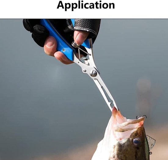 Tang Schaar Vis Lip Gripper Remover Split Ring Cutter Houder voor Vliegvissen en Vissen Gear - Handige Visgereedschap met Ergonomisch Ontwerp van ZANLURE