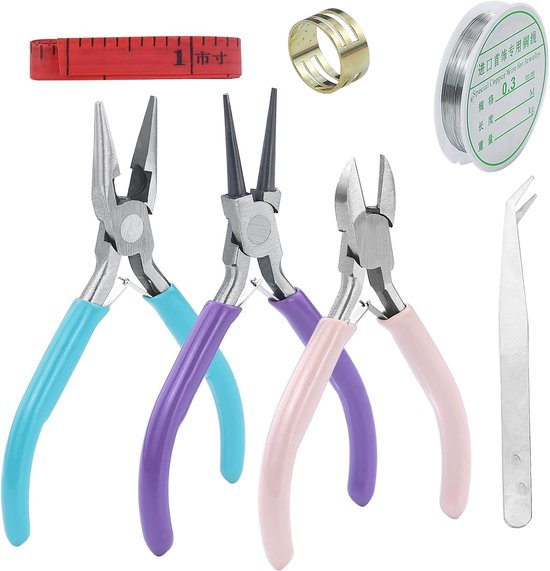 Tang, sieradensnijder kit, gereedschap voor het maken van sieraden met kettingtang, draadsnijder, sieraden maken