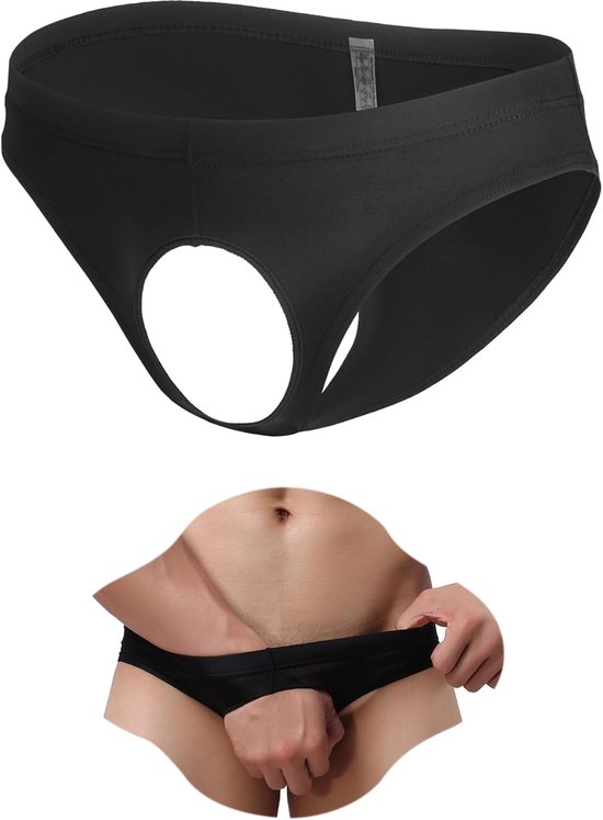 Tanga mannen sexy slip voorkant open onderbroek heren