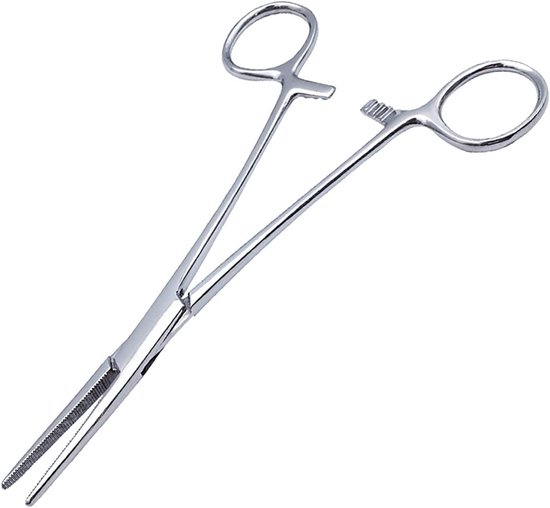 Tangen 12,5 cm - RVS - Zaagtandontwerp - Ideaal voor vissen en huisdieren - ShopVlot