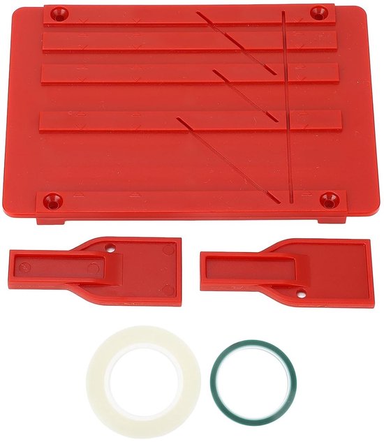 Tape Splicing Kit voor Universele Reel-to-Reel Tape Recorders - Splicing Plaat voor 1 Inch, 1/2 Inch, 1/4 Inch en 1/8 Inch Tapes, Perfect voor Audiotechnici en Geluidsopnames