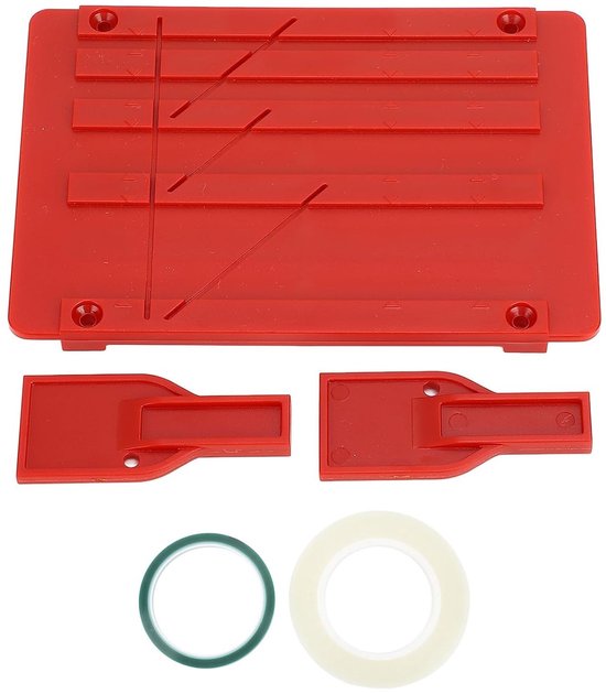 Tape Splicing Kit voor Universele Reel to Reel Tape Recorders - Splicing Plate voor 1 Inch, 1/2 Inch, 1/4 Inch en 1/8 Inch Tapes, Perfect voor Geluidsopnames en Audiobewerking van Merkloos
