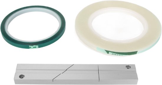 Tape Splicing Set 1/4 Inch voor Open Reel Tape Media met Split Tape en Leader Tape, Perfect voor Revoxsonido en Audiotape Bewerking van Merkloos