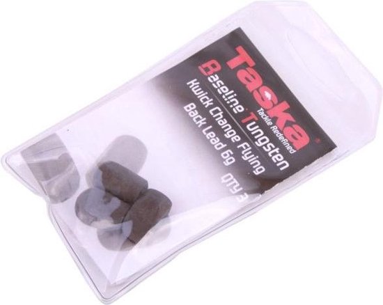 Taska Baseline Tungsten Kwick Change Flying Back Lead Zwart / 6g van Taska