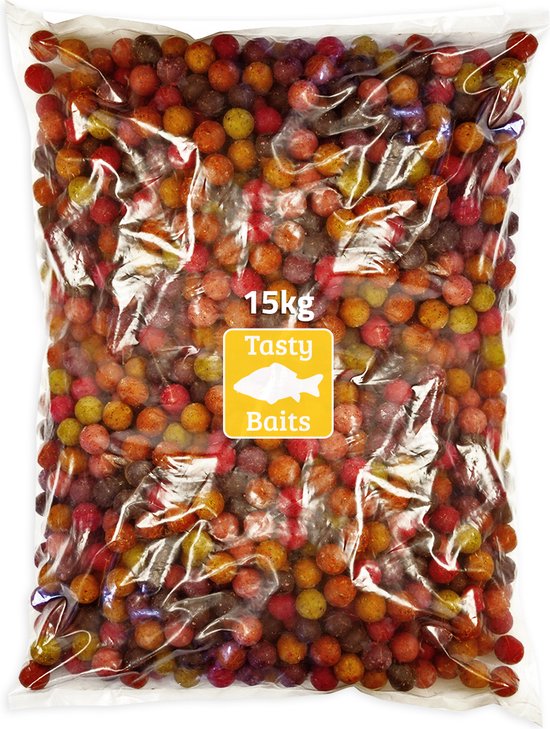 Tasty Baits - Mixed Boilies- - 20mm - 15kg - Karper Aas - Karper Lokvoer - Karpervissen
