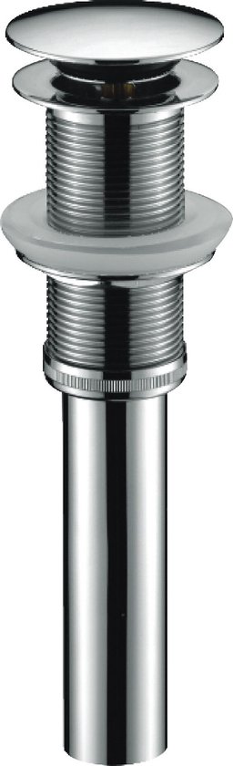Teakea - Pop-Up Afvoerplug Zonder Overloop | Bolle Pop-Up Kop | 1 1/4 inch | 68 mm schroefdraad van T