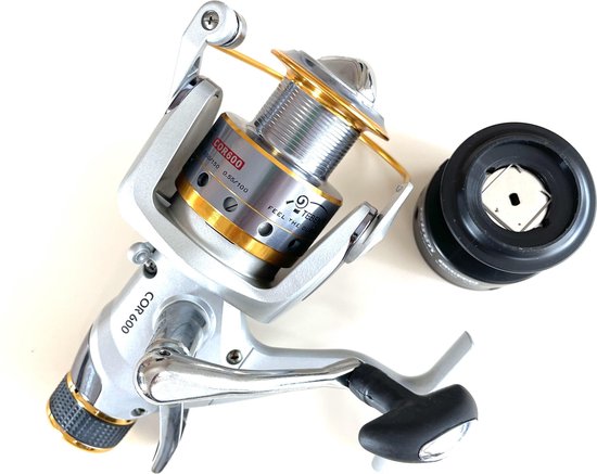 TEBEN Werpmolen COR500 - Molen - Karpermolen - Vismolen - Fishing reel - Hengelsport - Roofvis - Slip achterop - Slip voorop - Kogellagers 9+1 - Gear-ratio 4.1:1 van T