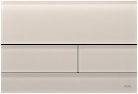 TECE TECEsquare II WC-bedieningsplaat Dual-flush-techniek, Glas zandbeige gesatineerd, 9240827