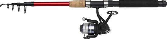 Telescoop hengel met molen - Dam Fighter Pro Combo Tele Spin - 2,10m van Merkloos