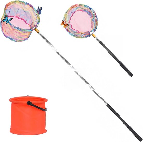 Telescopisch Schepnet voor Kinderen 26-174 cm - Ideaal voor Vissen en Vlindervangen
