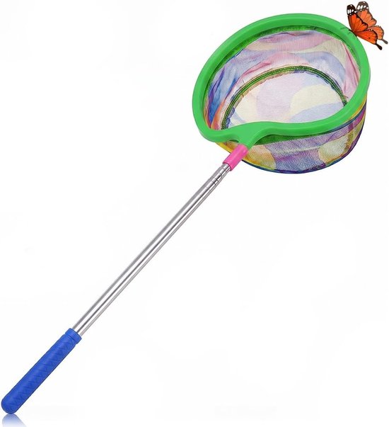 Telescopisch Schepnet voor Kinderen - Groen - 100 cm - Uittrekbare Handgreep - Voor Natuuronderzoekers