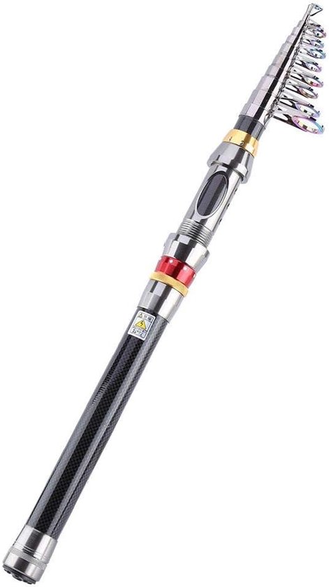 Telescopische hengel hoogwaardige koolstofvezel draagbare harde hengel hengel zoetwater hengel accessoires (3.6)