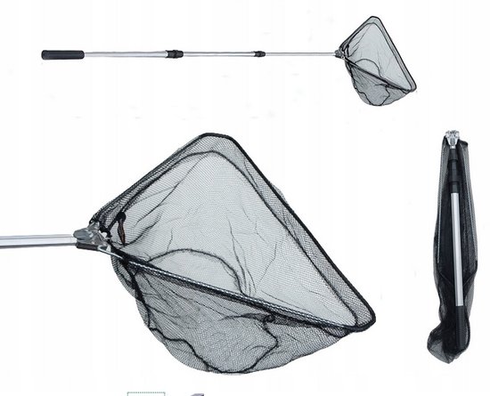 Telescopische Visnet 185cm - Lichtgewicht, Sterk, Opvouwbaar