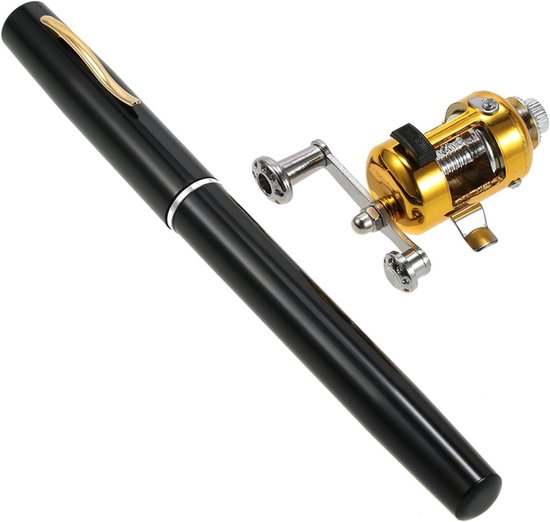 Telescopische Visspullen Set - Draagbare Pen Hengel met Reel en Aluminium Accessoires voor Visserij, Ideaal voor Recreatief Vissen