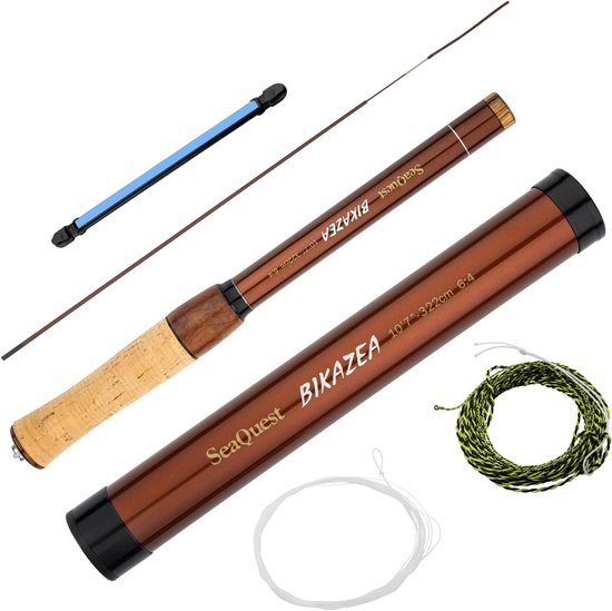 Tenkara hengel 10'7" - BIKAZEA 322cm - Lichtgewicht - Ideaal voor vliegvissen - ShopVlot