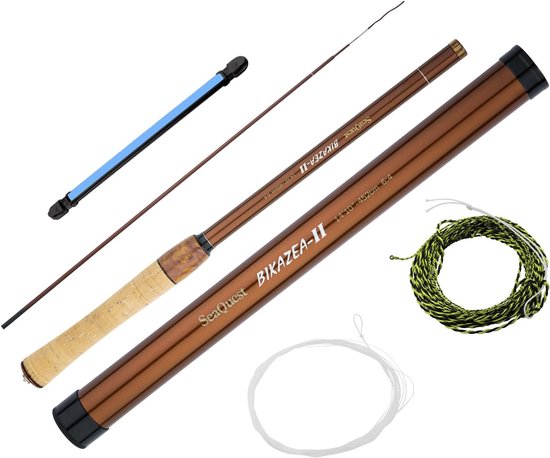 Tenkara hengel 14'10" - Lichtgewicht 105 gram - Inclusief accessoires - Direct vissen - ShopVlot