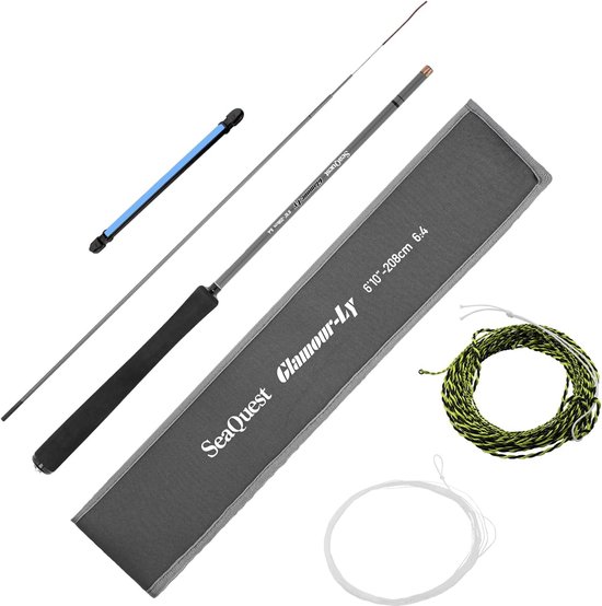 Tenkara hengel 6'10" 208cm - lichtgewicht - inklapbaar - start direct met vissen - ShopVlot