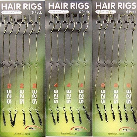 Terminal tackle Hair rigs Size 6 karper onderlijn van Merkloos