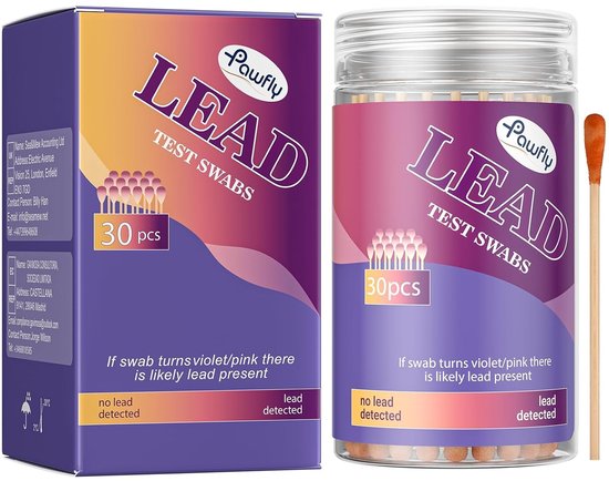 Testkit voor Lood in Dishes - Snelle Loodverf Test met Resultaten in 30 Seconden, Ideaal voor Speelgoed, Sieraden en Huishoudelijke Voorwerpen