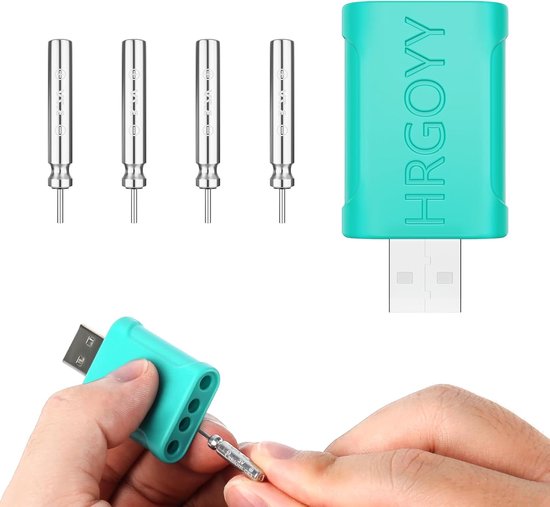 Thijox - CR425 LED Dobber Angelen Batterij met USB-oplader, Oplaadbare Visalarmen en Lichtgevende Dobber voor Vissen, Accessoires voor de Visser, Idea