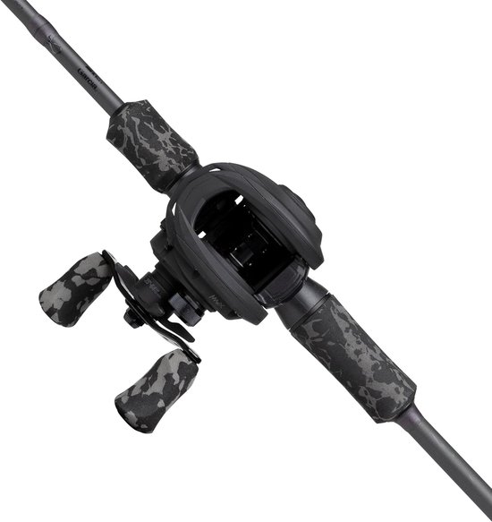 Thijox - MAX X BLACK OPS Gieten Hengel en Reel Combo 1,98m 10-40g - Perfecte Rivier Hengelset voor Zoetwater Roofvissers, Baitcast Combo's voor Snoekb