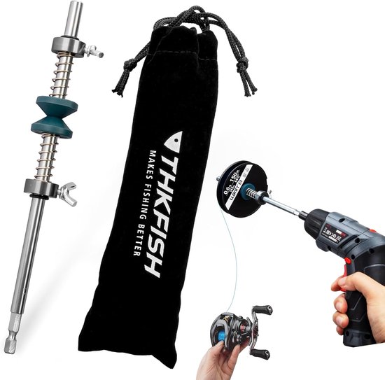 Thijox - THKFISH Snoerspoel met Klem Handhaspel Vislijn Spooler Systeem - Perfecte Angel Accessoires voor Efficiënt Vissen - Ideaal voor Zoet- en Zout