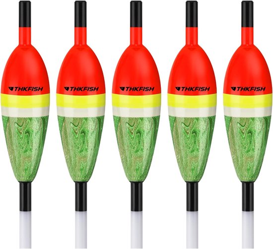 THKFISH Visdobbers Balsa Hout Slip Bobbers, Visdobbers Stick Slip Bobber voor Vissen Crappie Bluegill Forel Bass - ShopVlot