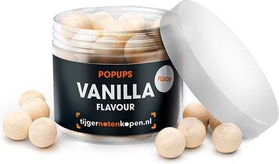 Tijgernotenkopen.nl Vanilla Pop-ups Wit - karpervissen - zoete vanille smaak