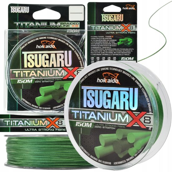 Titanium X8 Hokkaido Visdraad - 0,24 mm, 41,3 kg, 150 m van Titanium X8