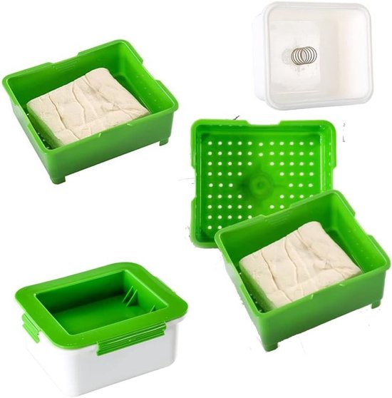 Tofu Pers Molen Kit voor Thuis, Ideaal voor het Maken van Zelfgemaakte Tofu en Soja Kaas, Inclusief Afvoer voor Eenvoudig Gebruik in de Keuken