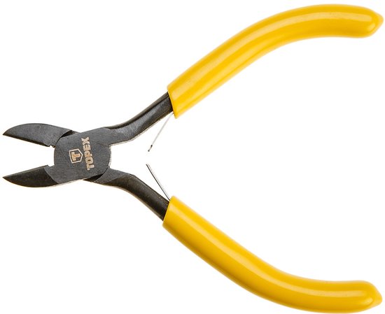 Topex - Precieze Zijkniptang - 113 mm - Ergonomische Handgreep van Merkloos