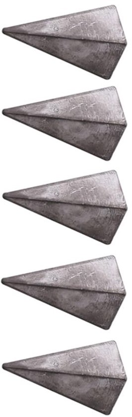 TopHomer Pyramid Fish Weights - 5 Stuks - Zink Vissen Accessoires voor Stabiliteit van Merkloos