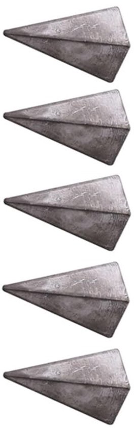 TopHomer Pyramid Fish Weights - 5 Stuks Zink Vissen Haken Accessoires van Merkloos