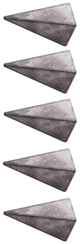 TopHomer Pyramid Fish Weights - 5 Stuks Zink Vissen Schaal Gewichten van Merkloos