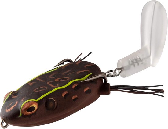 Topwater Bass Fishing Hollow Body Frog Lure met Weedless Hooks
