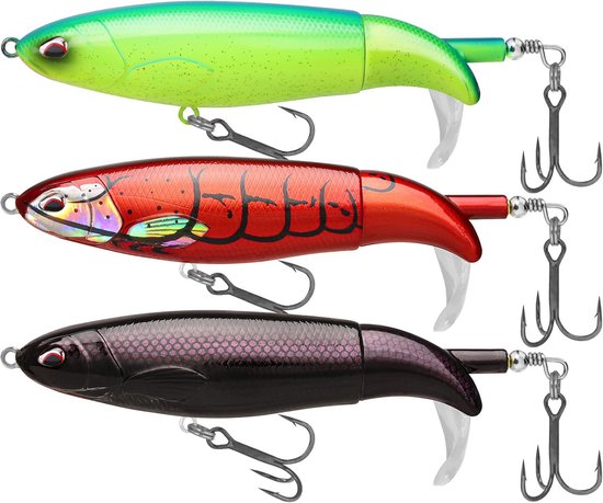 Topwater Vislures met Scherpe Haken - Drijvend Oppervlakte Kunstaas voor Baars, Meerval en Snoek
