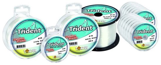 Tortue Trident Monofilament 300 M Transparant 0.400 mm van Merkloos