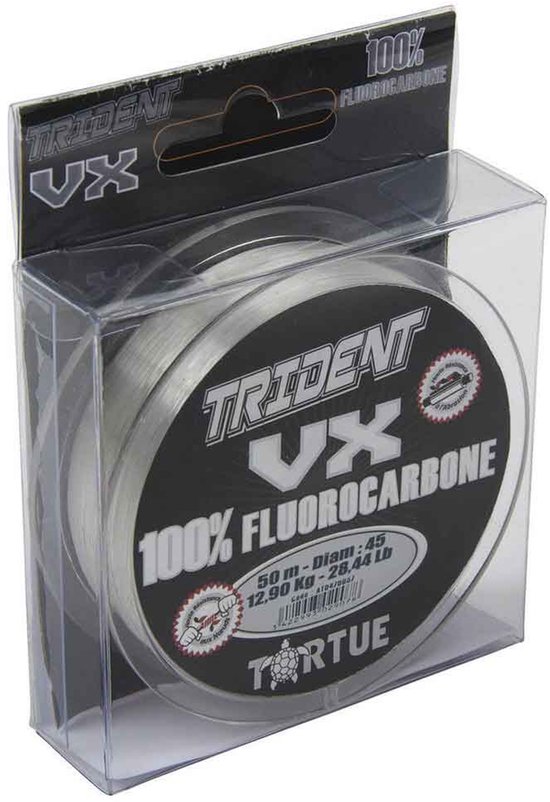 Tortue Trident Vx Fluoro Monofilament 50 M Transparant 0.400 mm