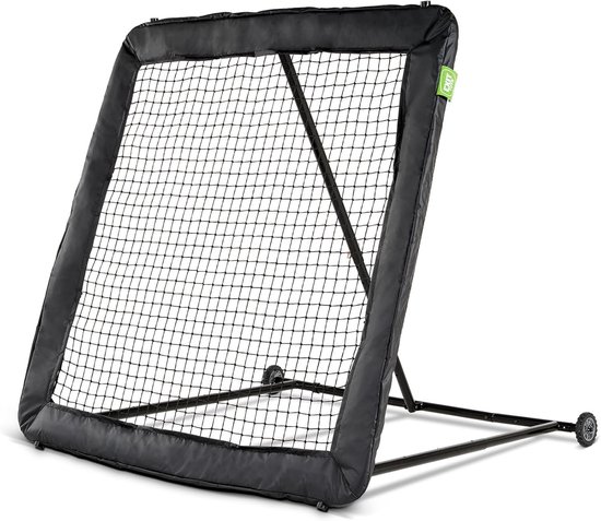 Toys Kickback Multisport Rebounder Maat XL - Verstelbaar in 10+ Standen - Geeft een Stille Maar Sterke Rebound - Inclusief Grondankers - Voor Voetbal, Handbal, Hockey en Meer - 164x164cm - Zwart