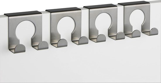 TP-Products 16114 Clothes Hook, Door Hook, Wardrobe, Wardrobe, 4 Hooks, 5 x 5 cm - ShopVlot