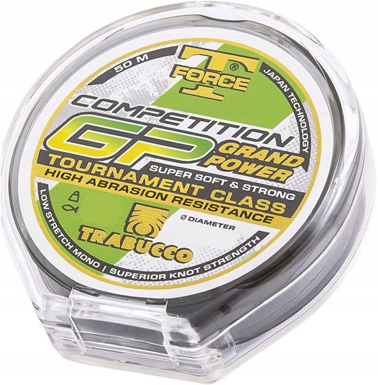 Trabucco T-Force Grand Power Vislijn 0,16 mm 50 m - Kristalhelder en sterk van Trabucco