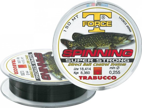 Trabucco T-Force Spinning Pike Vislijn 150m 0.309mm Donkergroen van Merkloos