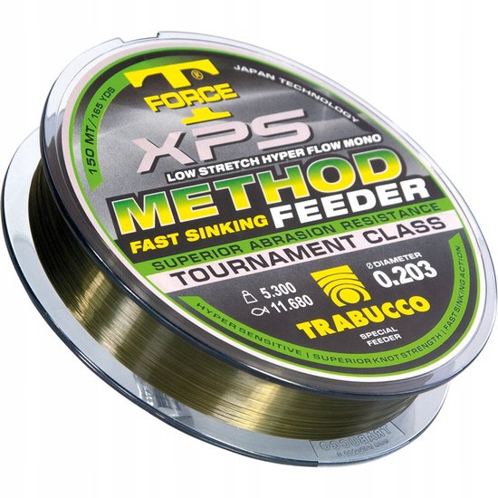 Trabucco T-Force XPS Method Feederlijn 300m 0,181mm van Merkloos