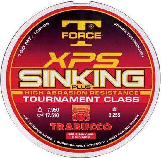 Trabucco T-Force XPS Sinking 150m – Zinkende Molenlijn voor Match en Feeder - Maat : 0.30mm