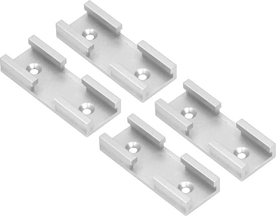 Track Cross Chute, 4Pcs Aluminium T Track Intersection Onderdelen Voor Diy (Zilver)