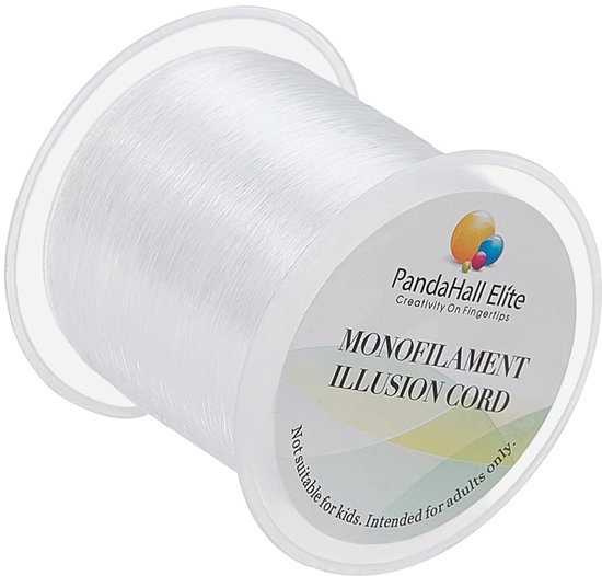 TRANKIELO® - Transparante Nylon Vislijn – 0.2mm, 130m Rol – Ideaal voor Sieraden en Handwerk van TRANKIELO®