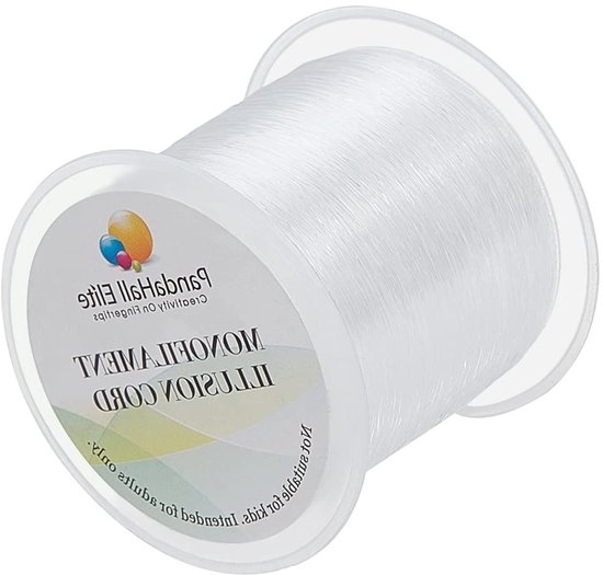 Transparante Nylon Vislijn van 0.2 mm voor Sieraden en DIY Creaties - 130 m Rol