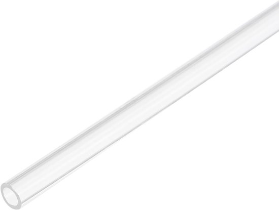 Transparante pvc-buis, 2 stuks, binnendiameter 4 mm diameter, 6 mm, lengte 350 mm, acryl kunststof buis voor lampbouw, staande lampen, meubels