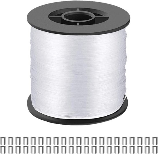 Transparante ultra sterke vislijn 0,8 mm - 200 m nylon monofilament voor DIY sieraden en ambachten